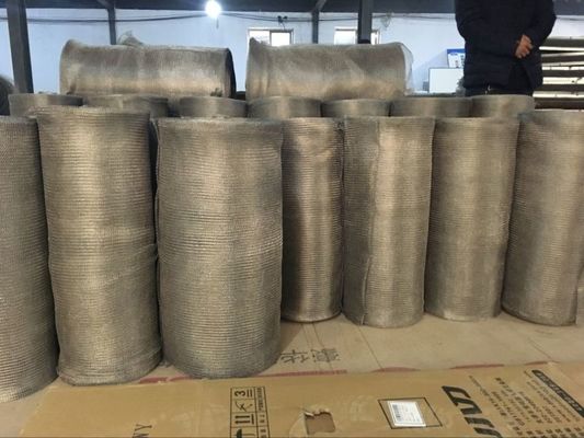 304 roestvrij staal Gebreide Draad Mesh For Gas Liquid Filter Mesh Demister