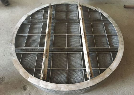 SS304 brei Mesh Vapor Liquid Separator With Ondersteunend Ring And Beam